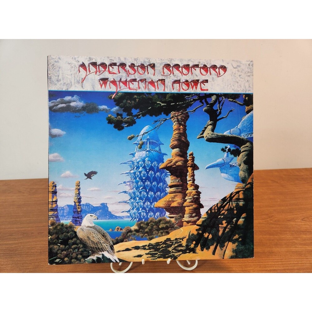 Vintage 1989 Self Titled Anderson Bruford Wakeman Howe Vinyl Record LP
